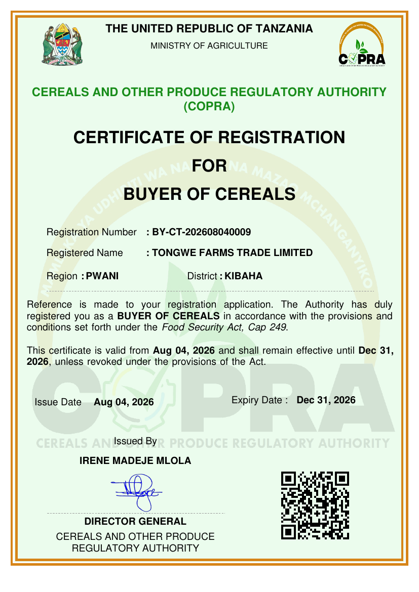 COPRA Buyer of Cereals Registration preview